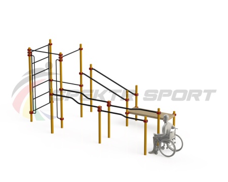 Купить Спортивный комплекс для инвалидов-колясочников WRK-D16_76mm в Дербенте 