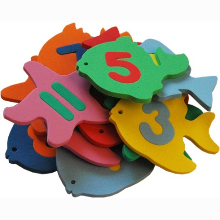 Купить Плавающие игрушки-прилипалы Рыбки-цифры (набор) в Дербенте 